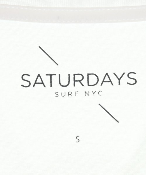 SATURDAYS SURF NYC（サタダーズサーフニューヨーク）Tシャツ・カットソー 白 サイズ:S メンズ/2200721381121