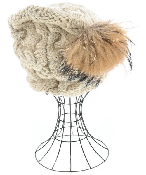 FERRUCCIO VECCHI（フェリシオベッキ）ニットキャップ・ビーニー ベージュ サイズ:- レディース/2200626221577