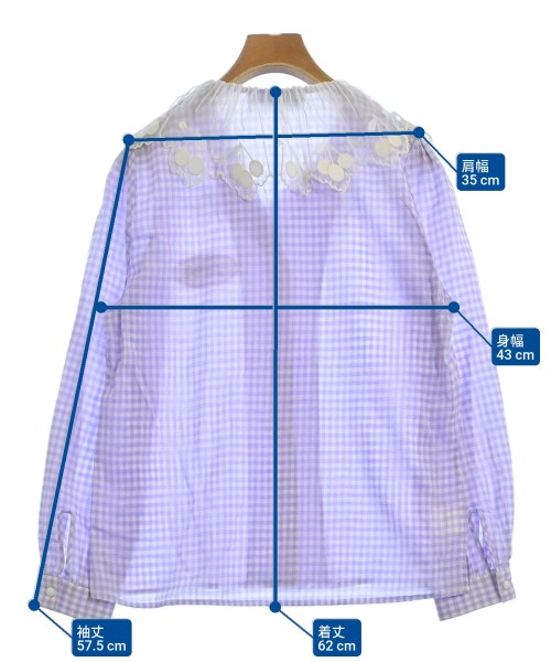 Sretsis（スレトシス）ブラウス 紫 サイズ:4(XL位) レディース/2200664938055