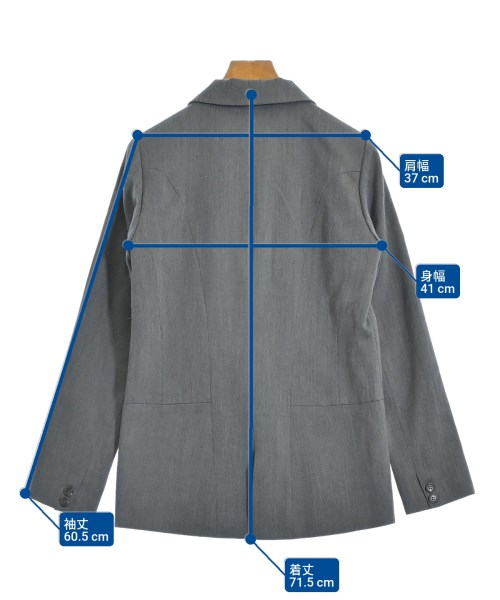 JUN OKAMOTO（ジュンオカモト）ジャケット グレー サイズ:38(M位) レディース/2200637849050