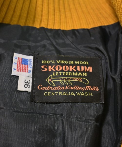 SKOOKUM（スクーカム）スタジャン 黄 サイズ:36(M位) メンズ/2200607189063