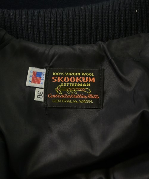 SKOOKUM（スクーカム）スタジャン 紺 サイズ:38(M位) メンズ/2200622256153