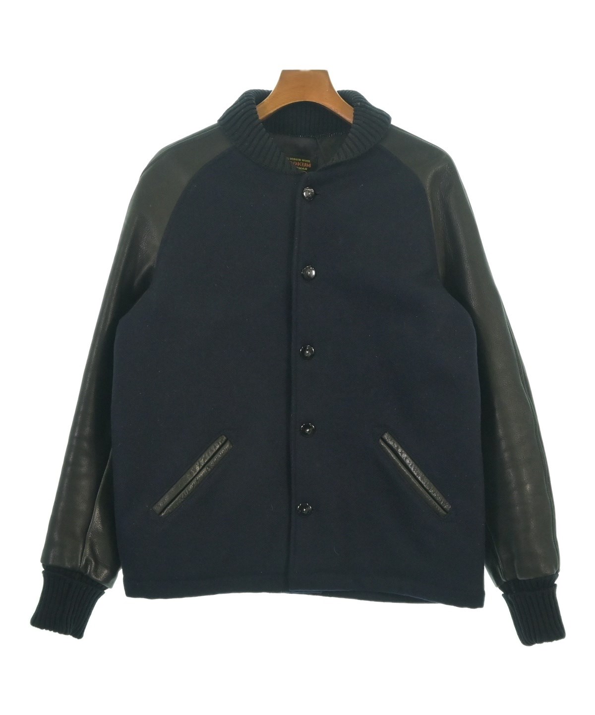 ドゥーズィエムクラス　スクーカム　ブルゾン　スタジャン　ネイビー ドゥーズィエムクラス スクーカム スタジャン ネイビー DEUXIEME