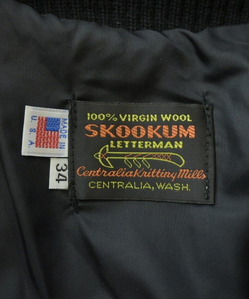 SKOOKUM（スクーカム）スタジャン 黒 サイズ:34(S位) メンズ/2200622517018