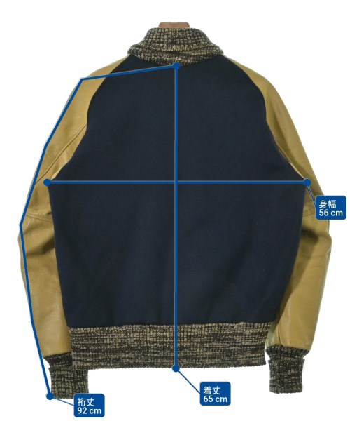 SKOOKUM（スクーカム）スタジャン 紺 サイズ:38(M位) メンズ/2200656201013