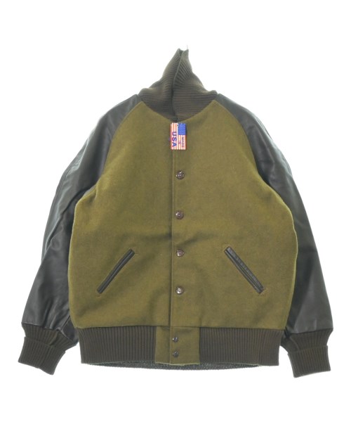 SKOOKUM(スクーカム)スタジャン カーキ サイズ:44(S位)/2200667963160