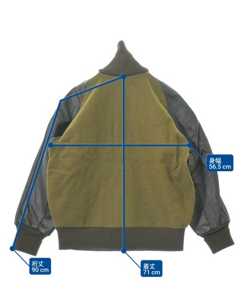 SKOOKUM（スクーカム）スタジャン カーキ サイズ:44(S位) メンズ/2200667963160