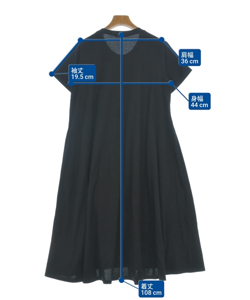 mizuiro ind（ミズイロインド）ワンピース 黒 サイズ:-(M位) レディース/2200621419184