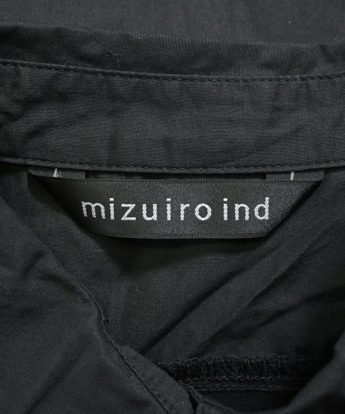 mizuiro ind（ミズイロインド）シャツワンピース 黒 サイズ:F レディース/2200622250151