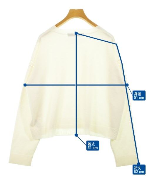 mizuiro ind（ミズイロインド）ニット・セーター 白 サイズ:F レディース/2200636781054