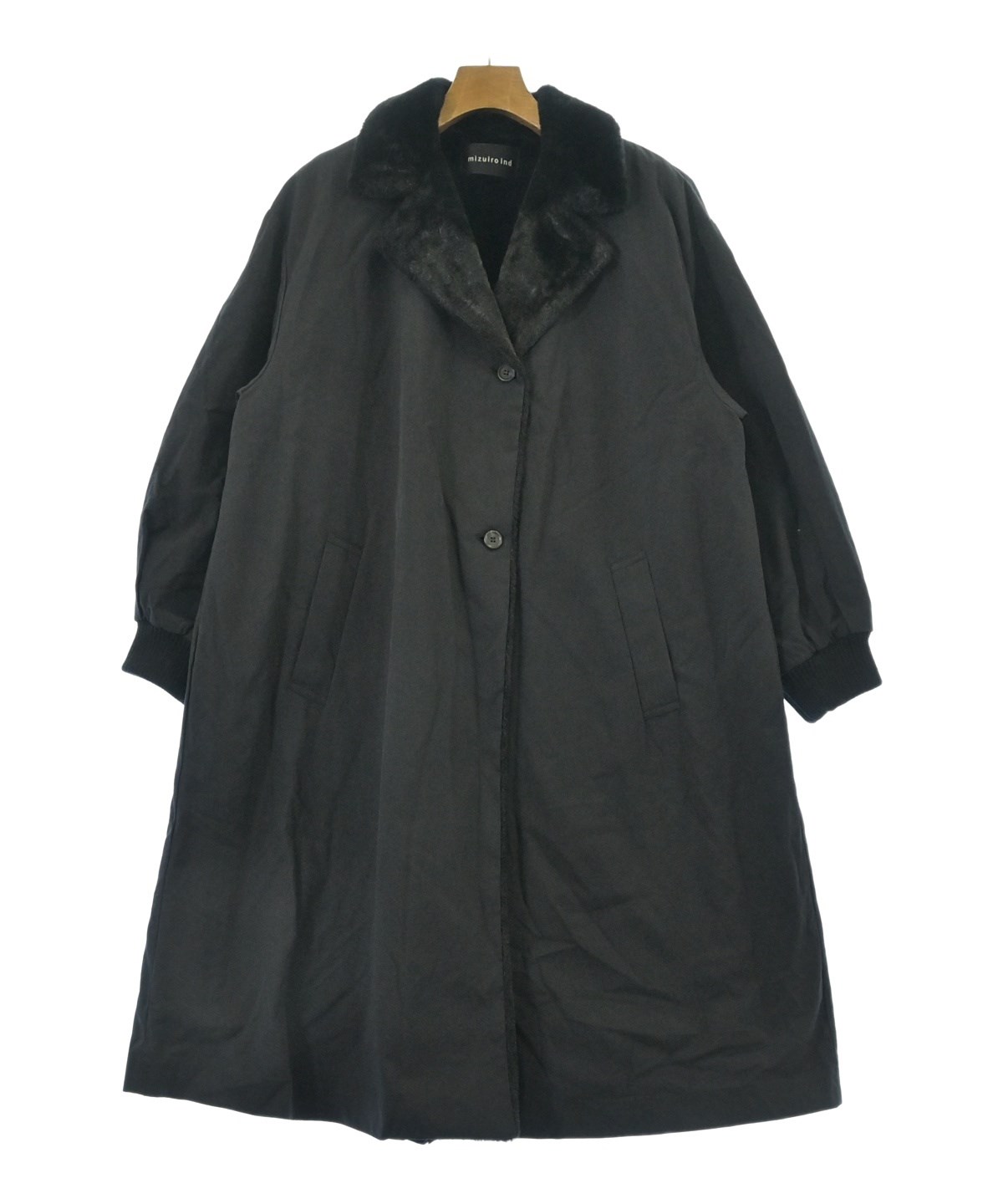 mizuiro ind（ミズイロインド）ダウンコート 黒 サイズ:F レディース