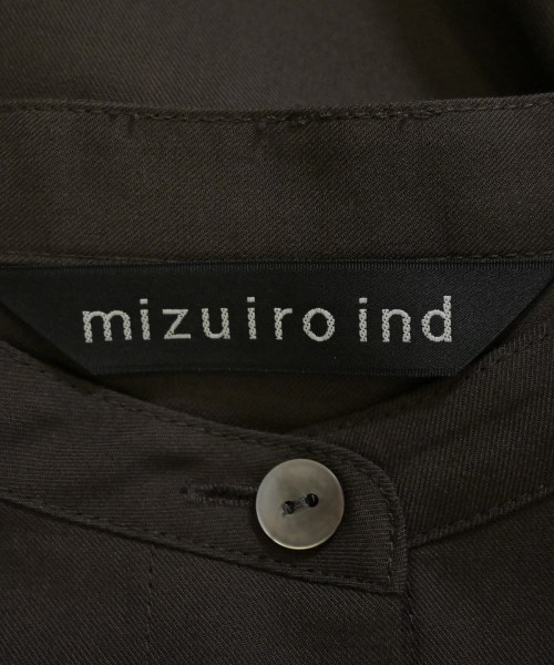 mizuiro ind（ミズイロインド）シャツワンピース 茶 サイズ:F レディース/2200630096055
