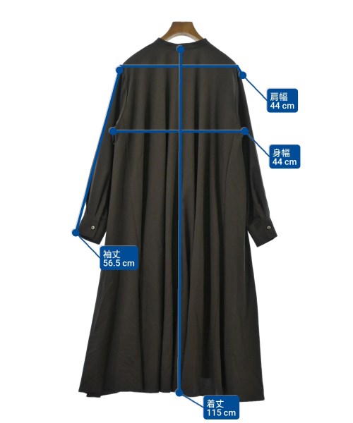 mizuiro ind（ミズイロインド）シャツワンピース 茶 サイズ:F レディース/2200630096055