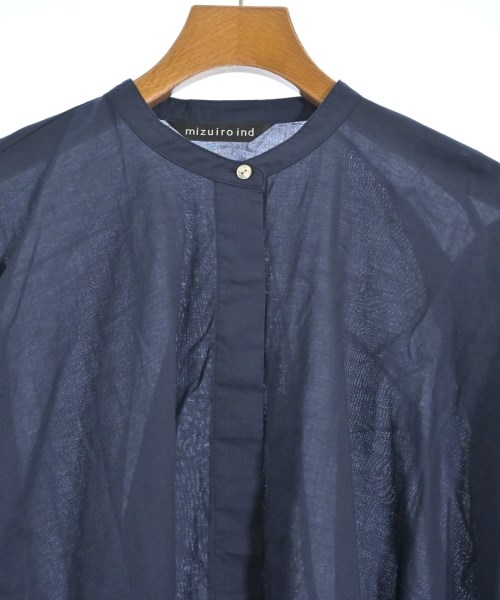 mizuiro ind（ミズイロインド）ブラウス 紺 サイズ:F レディース/2200637903011