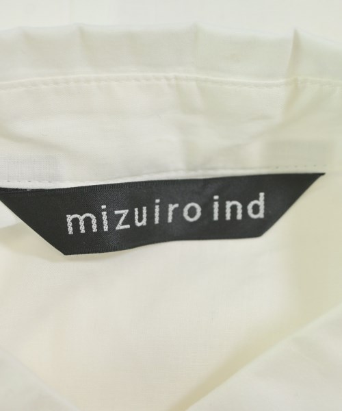 mizuiro ind（ミズイロインド）シャツワンピース 白 サイズ:F レディース/2200627670275