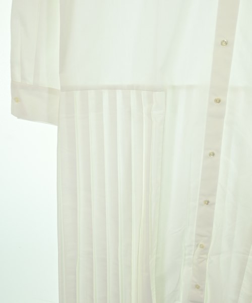 mizuiro ind（ミズイロインド）シャツワンピース 白 サイズ:F レディース/2200627670299