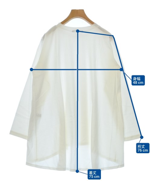 mizuiro ind（ミズイロインド）Tシャツ・カットソー 白 サイズ:F レディース/2200627670350