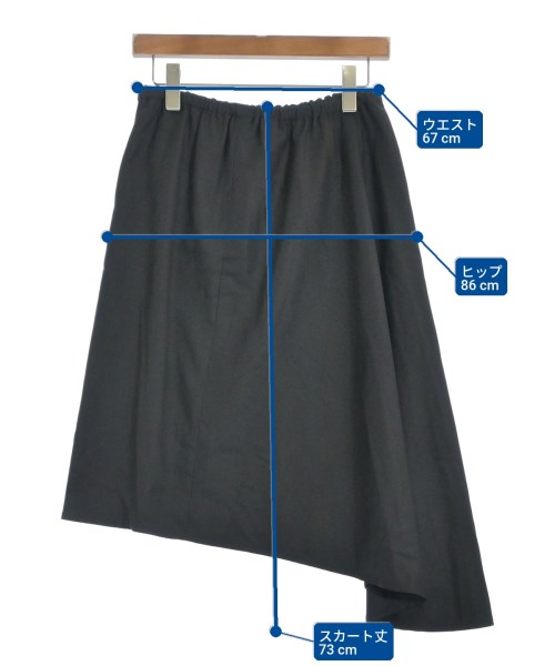 mizuiro ind（ミズイロインド）ひざ丈スカート 黒 サイズ:-(M位) レディース/2200627670435