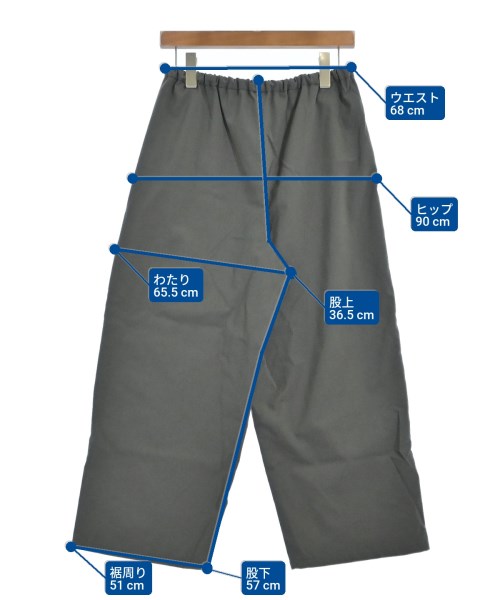 mizuiro ind（ミズイロインド）スラックス グレー サイズ:2(M位) レディース/2200627670459