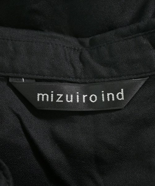 mizuiro ind（ミズイロインド）シャツワンピース 黒 サイズ:F レディース/2200627670640