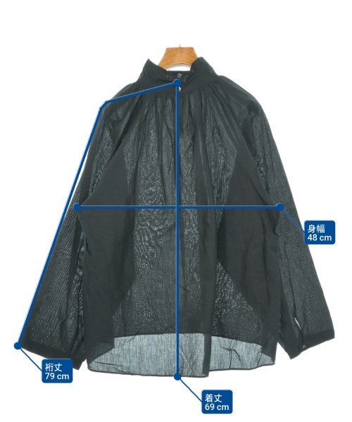 mizuiro ind（ミズイロインド）ブラウス 紺 サイズ:F レディース/2200641766015