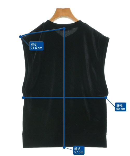 mizuiro ind（ミズイロインド）ノースリーブ 黒 サイズ:F レディース/2200641766084