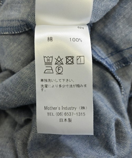 mizuiro ind（ミズイロインド）オールインワン/サロペット 青 サイズ:F レディース/2200643177017