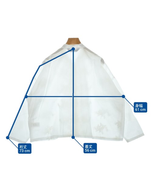 mizuiro ind（ミズイロインド）カジュアルシャツ 白 サイズ:F レディース/2200632187089