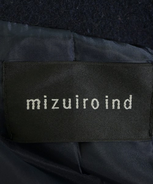 mizuiro ind（ミズイロインド）ステンカラーコート 紺 サイズ:F レディース/2200622838021