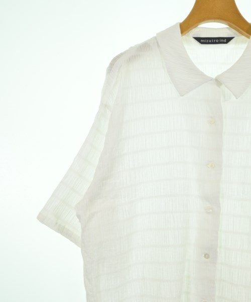 mizuiro ind（ミズイロインド）カジュアルシャツ 白 サイズ:F レディース/2200614669251