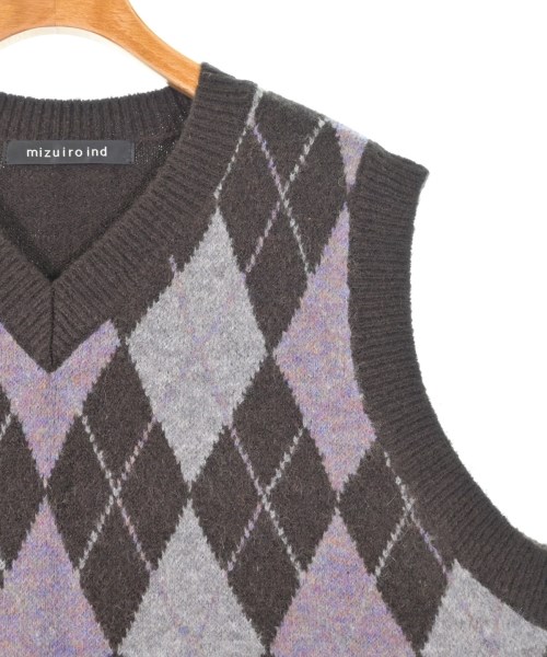 mizuiro ind（ミズイロインド）ベスト 茶 サイズ:F レディース/2200611047014