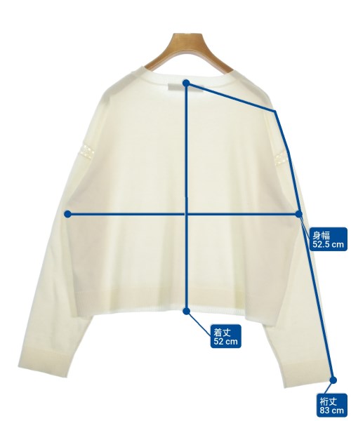 mizuiro ind（ミズイロインド）ニット・セーター 白 サイズ:F レディース/2200626981044