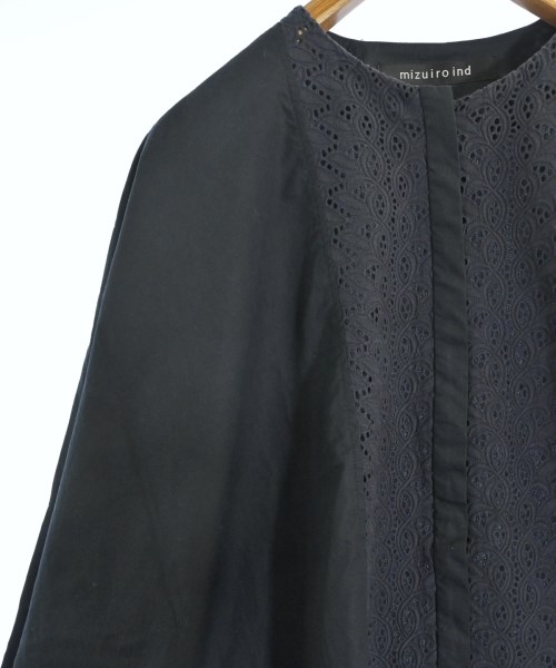 mizuiro ind（ミズイロインド）ブラウス 紺 サイズ:F レディース/2200615471129