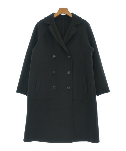 mizuiro ind（ミズイロインド）チェスターコート 黒 サイズ:F レディース/2200616445013