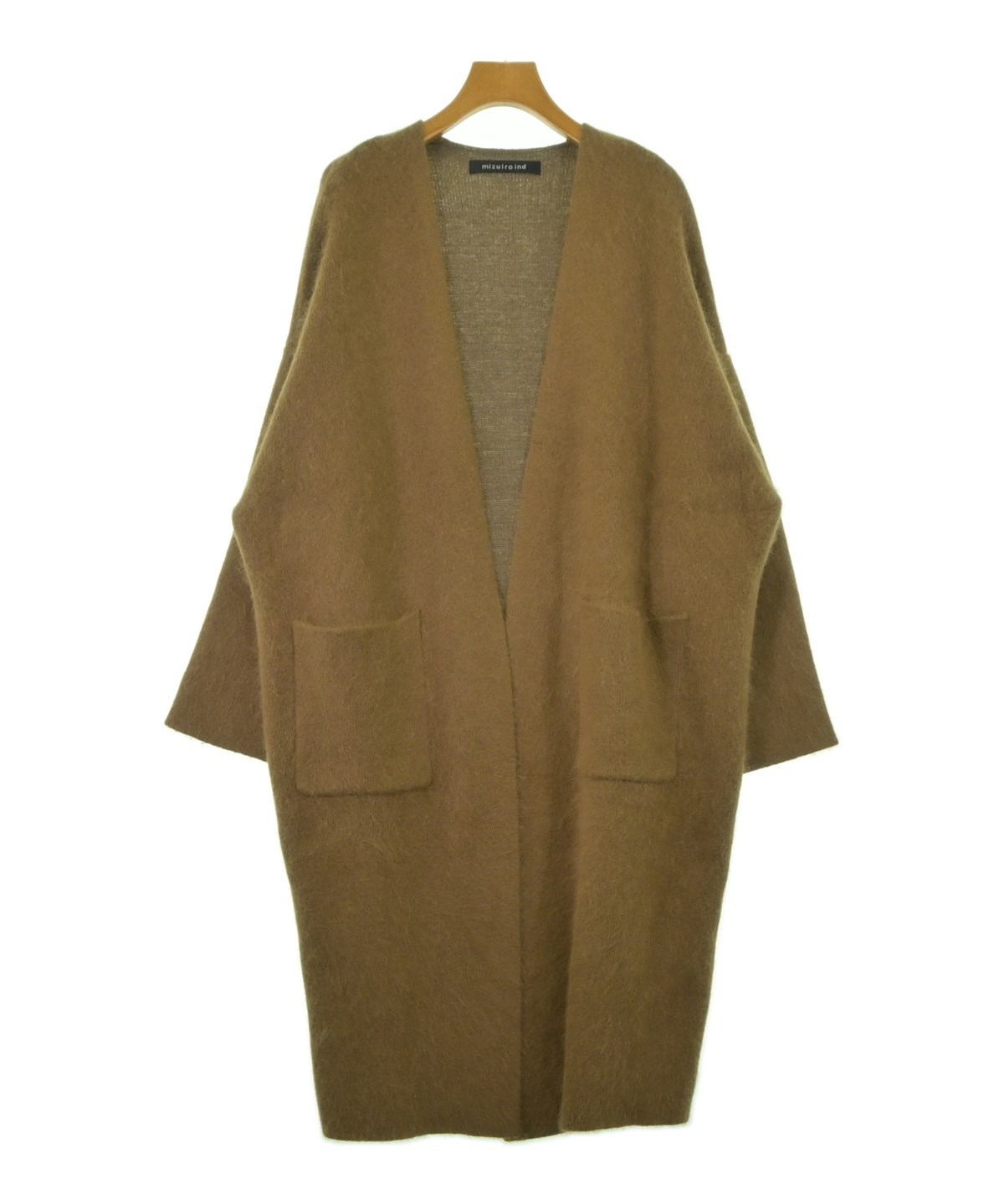 mizuiro ind（ミズイロインド）カーディガン 茶 サイズ:F レディース