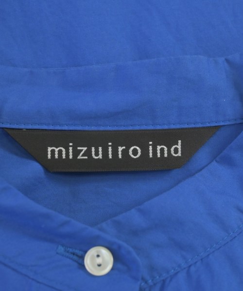 mizuiro ind（ミズイロインド）シャツワンピース 青 サイズ:F レディース/2200631683032