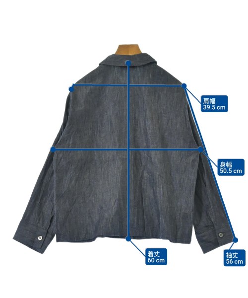 mizuiro ind（ミズイロインド）デニムジャケット 紺 サイズ:-(M位) レディース/2200633240028