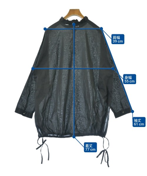 mizuiro ind（ミズイロインド）ブラウス 黒 サイズ:-(L位) レディース/2200633240042