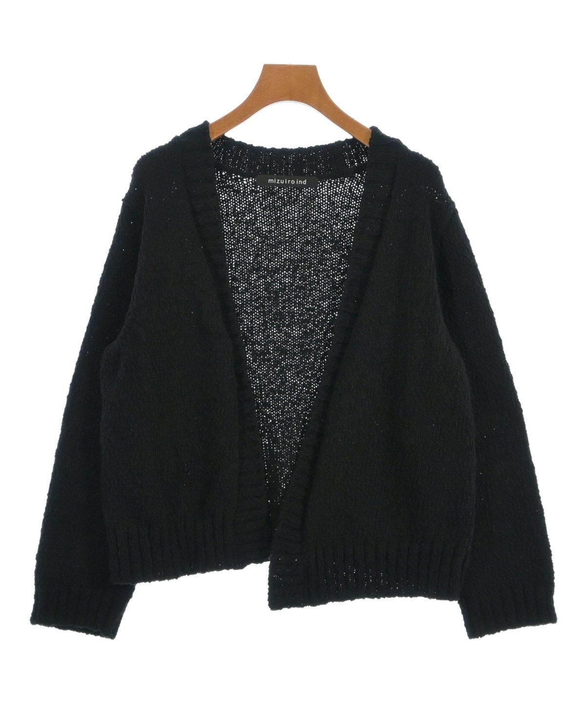 mizuiro ind（ミズイロインド）カーディガン 黒 サイズ:F レディース