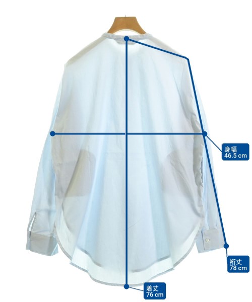 mizuiro ind（ミズイロインド）カジュアルシャツ 青 サイズ:F レディース/2200633591014