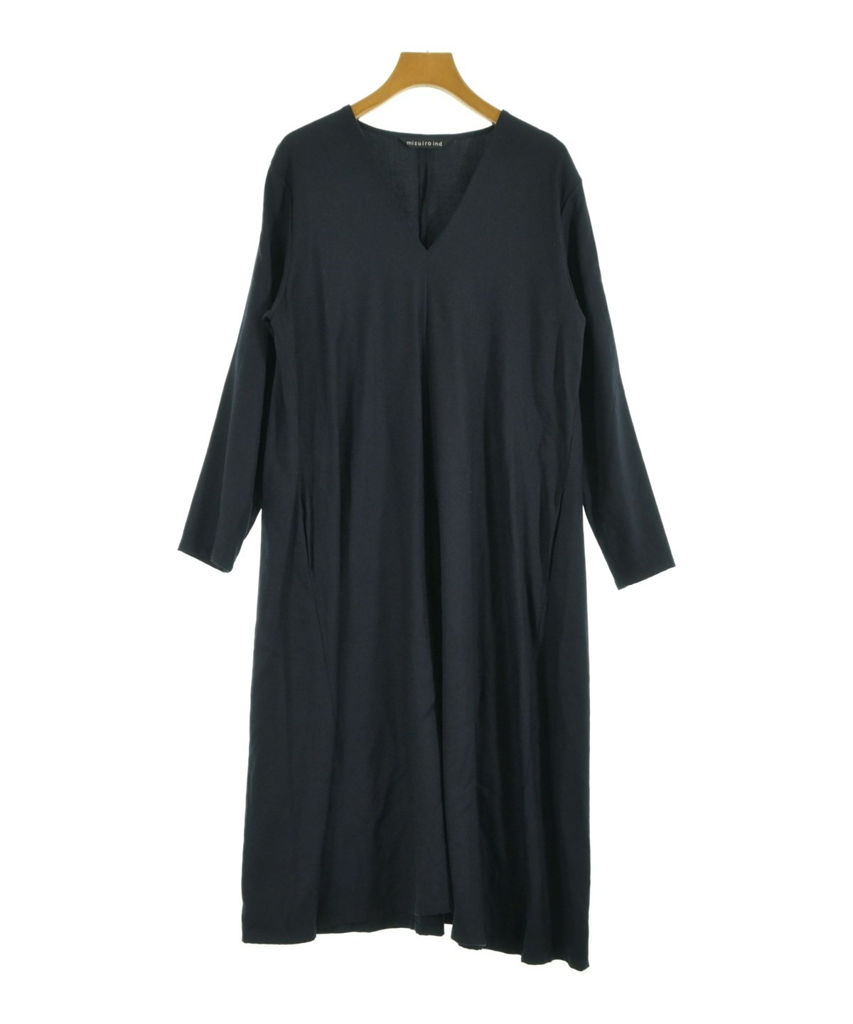 ミズイロインド mizuiro ind ワンピース mizuiro ind（ミズイロインド）ワンピース 紺 サイズ:F