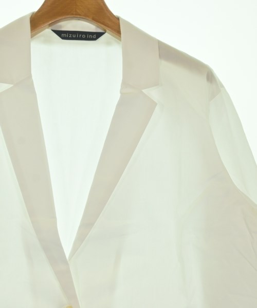 mizuiro ind（ミズイロインド）カジュアルジャケット 白 サイズ:F レディース/2200675235013