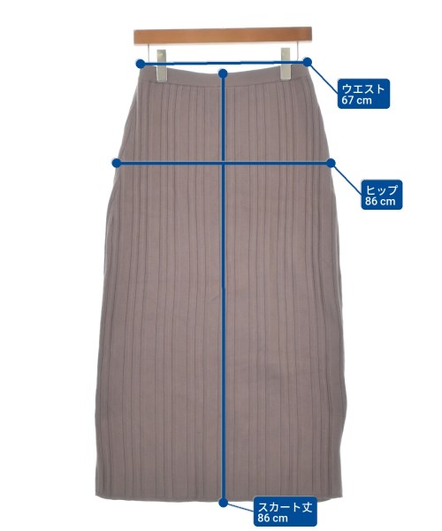 mizuiro ind（ミズイロインド）ロング・マキシ丈スカート 茶 サイズ:-(M位) レディース/2200673808073