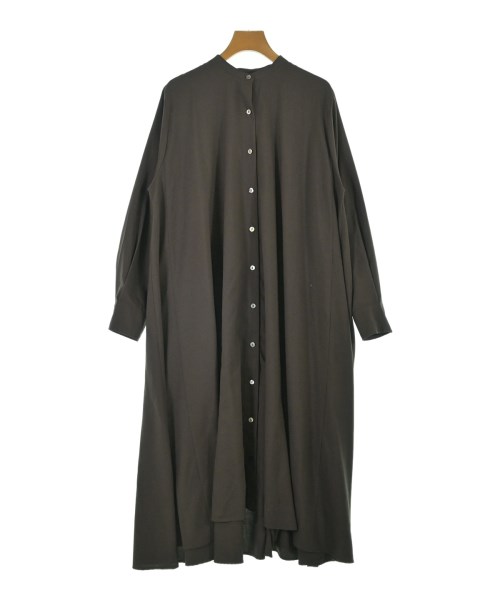 mizuiro ind(ミズイロインド)シャツワンピース 茶 サイズ:-(M位)/2200677148069