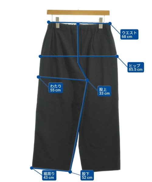 mizuiro ind（ミズイロインド）クロップドパンツ 黒 サイズ:2(M位) レディース/2200689259050