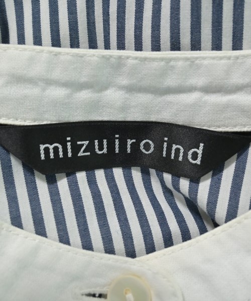 mizuiro ind（ミズイロインド）シャツワンピース 紺 サイズ:F レディース/2200690855050