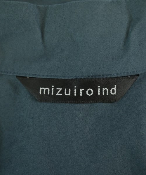 mizuiro ind（ミズイロインド）シャツワンピース 青 サイズ:F レディース/2200697182081