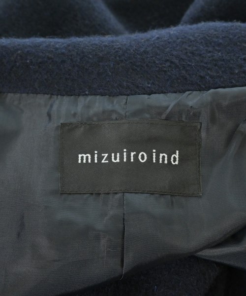 mizuiro ind（ミズイロインド）チェスターコート 紺 サイズ:F レディース/2200698698017