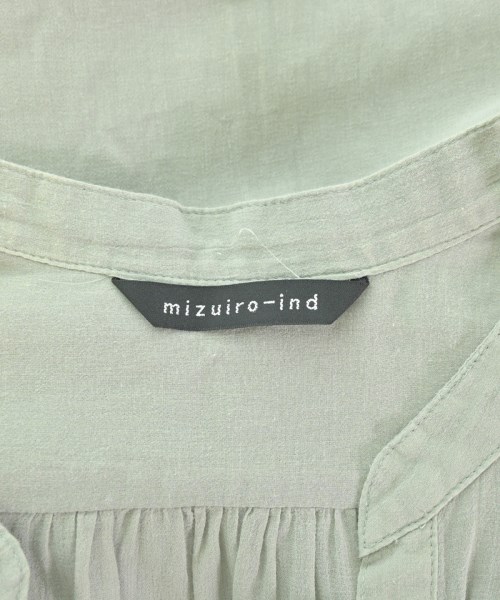mizuiro ind（ミズイロインド）シャツワンピース カーキ サイズ:-(M位) レディース/2200699176224