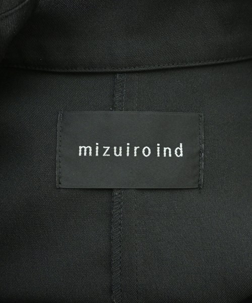 mizuiro ind（ミズイロインド）ステンカラーコート 黒 サイズ:F レディース/2200696839016